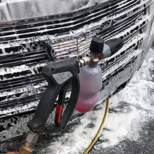 Black Spray Gun with SS QC Fittings L90802