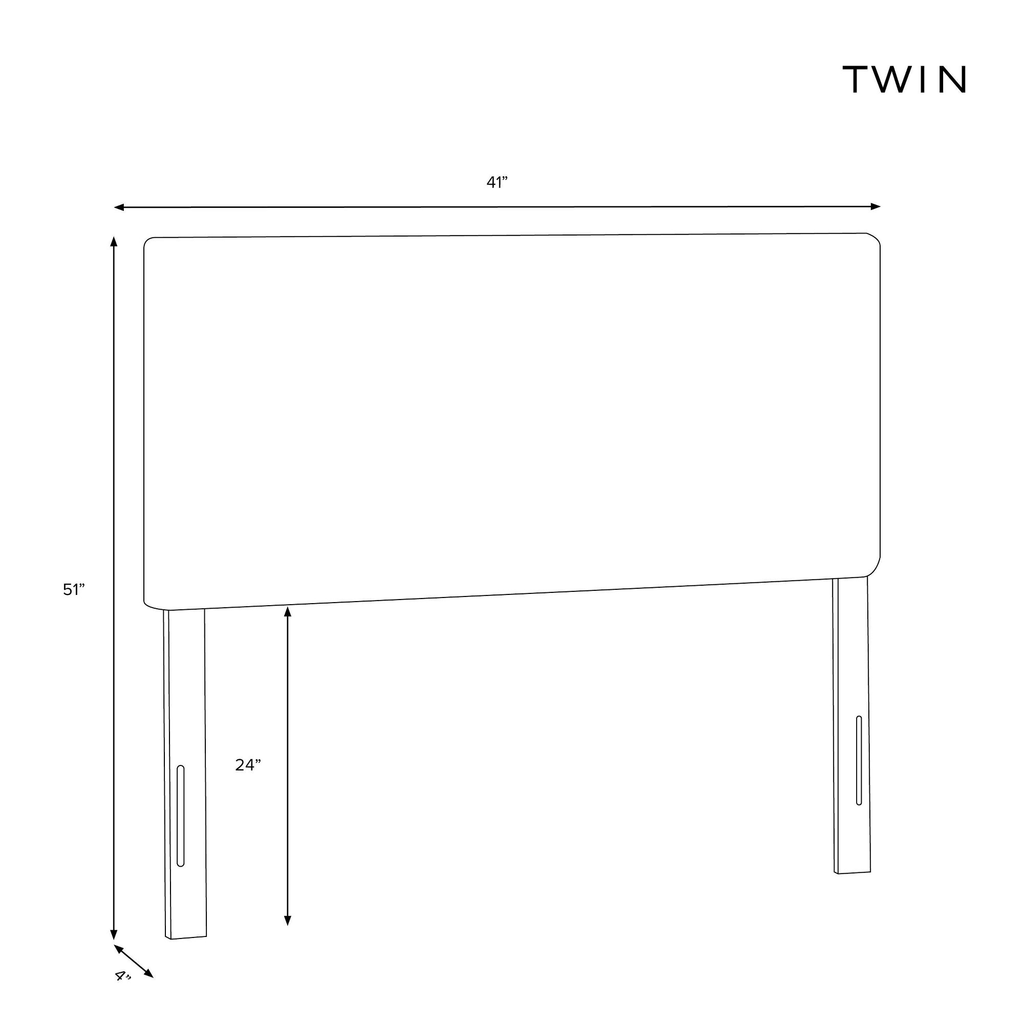 Pink Pleated Headboard Twin N15855