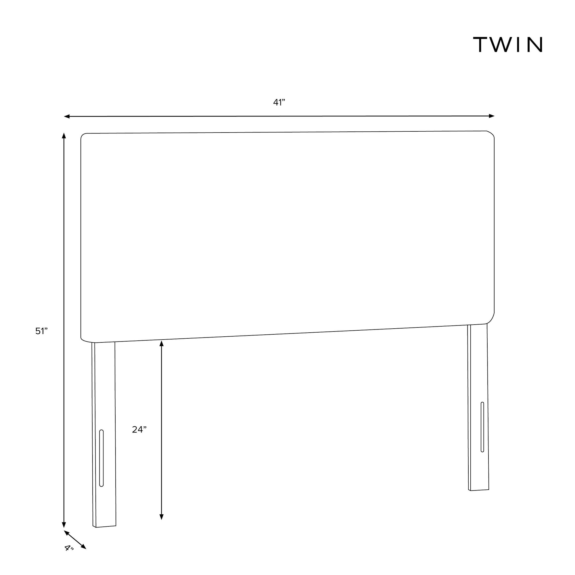 Pink Pleated Headboard Twin N15855