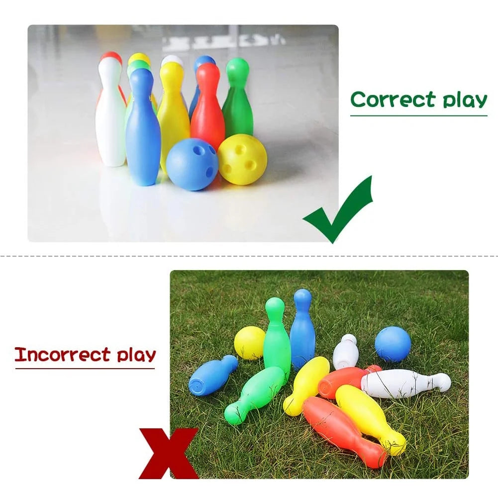 Kids Bowling Set Indoor Outdoor Games O1332