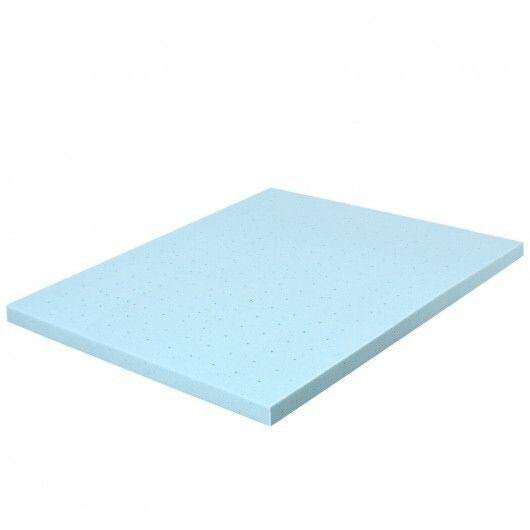 4x22 Gel Injection Memory Foam Ventilated Mattress Topper Full Size S9530