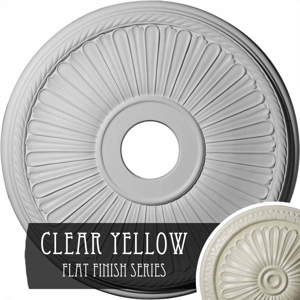 Clear Yellow Berkshire Ceiling Medallion I2302