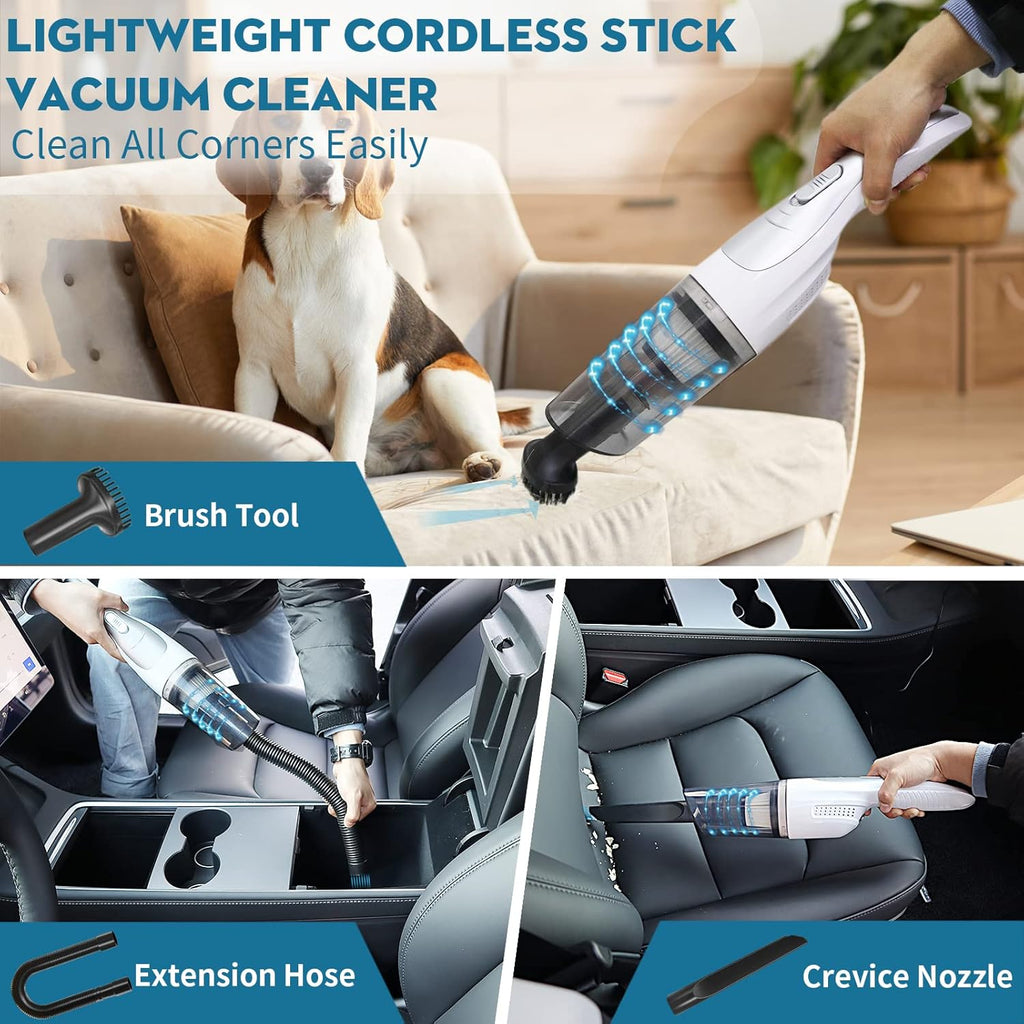 Cordless Stick Vacuum Cleaner with Rechargeable Battery Q618