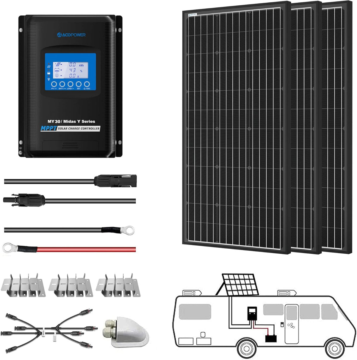 300W Mono Solar Panel Kit V537252