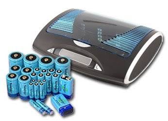 Combo: Universal LCD Battery Charger + 26 NiMH Rechargeable Batteries (8aa/8aaa/4c/4d/2 9V) S9839