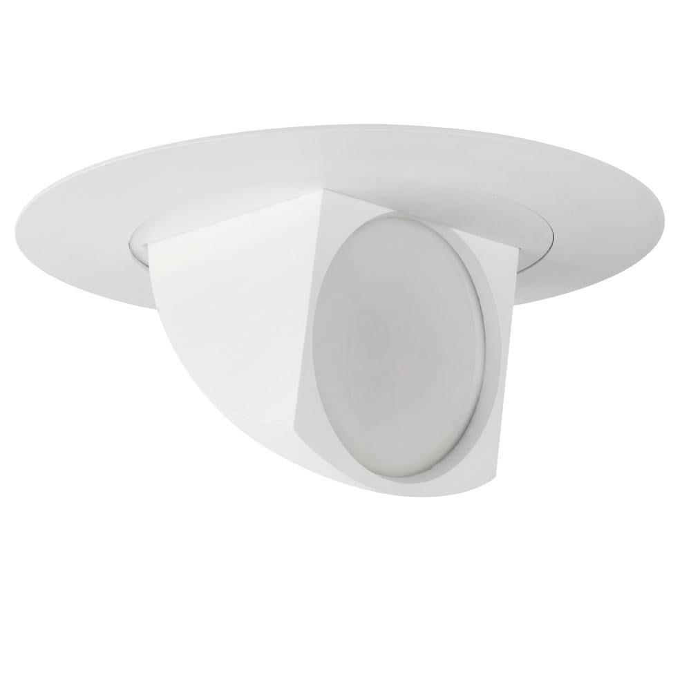 5/6 in. Integrated LED Retrofit White Recessed Light Trim T4608