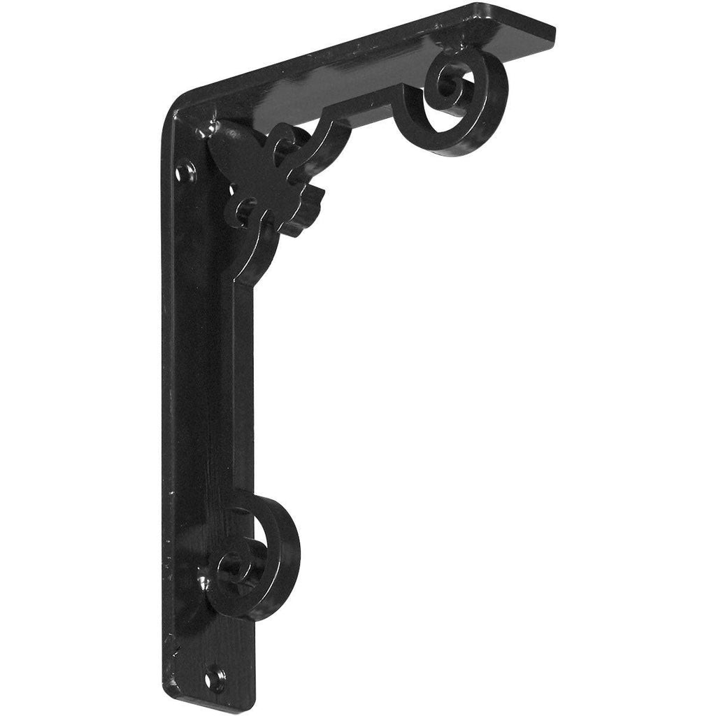Wrought Iron Bracket Antiqued Warm Silver Z2490