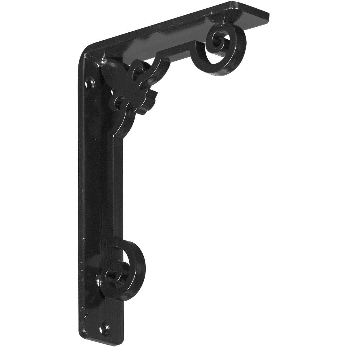 Wrought Iron Bracket Antiqued Warm Silver Z2490