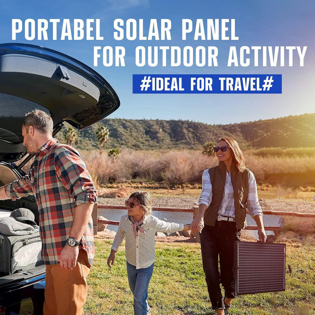 160W Foldable Monocrystalline Solar Panel with 20A MPPT Controller U810