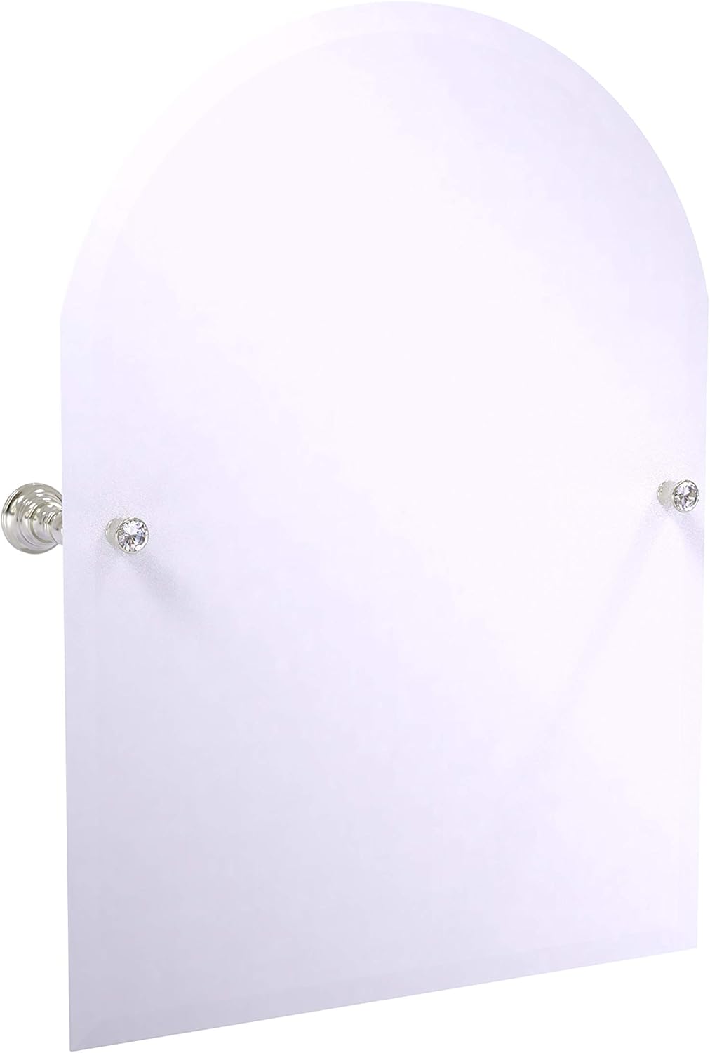 Frameless Arched Top Tilt Beveled Edge Wall Mirror C433588