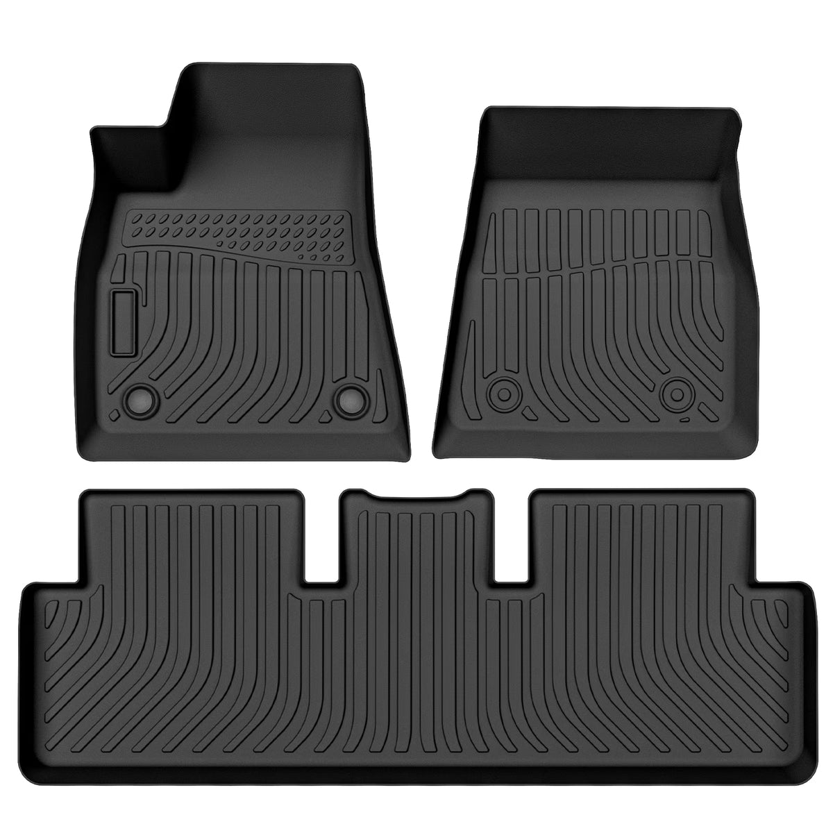 Black Custom Fit Floor Liners for Tesla Model 3 X785