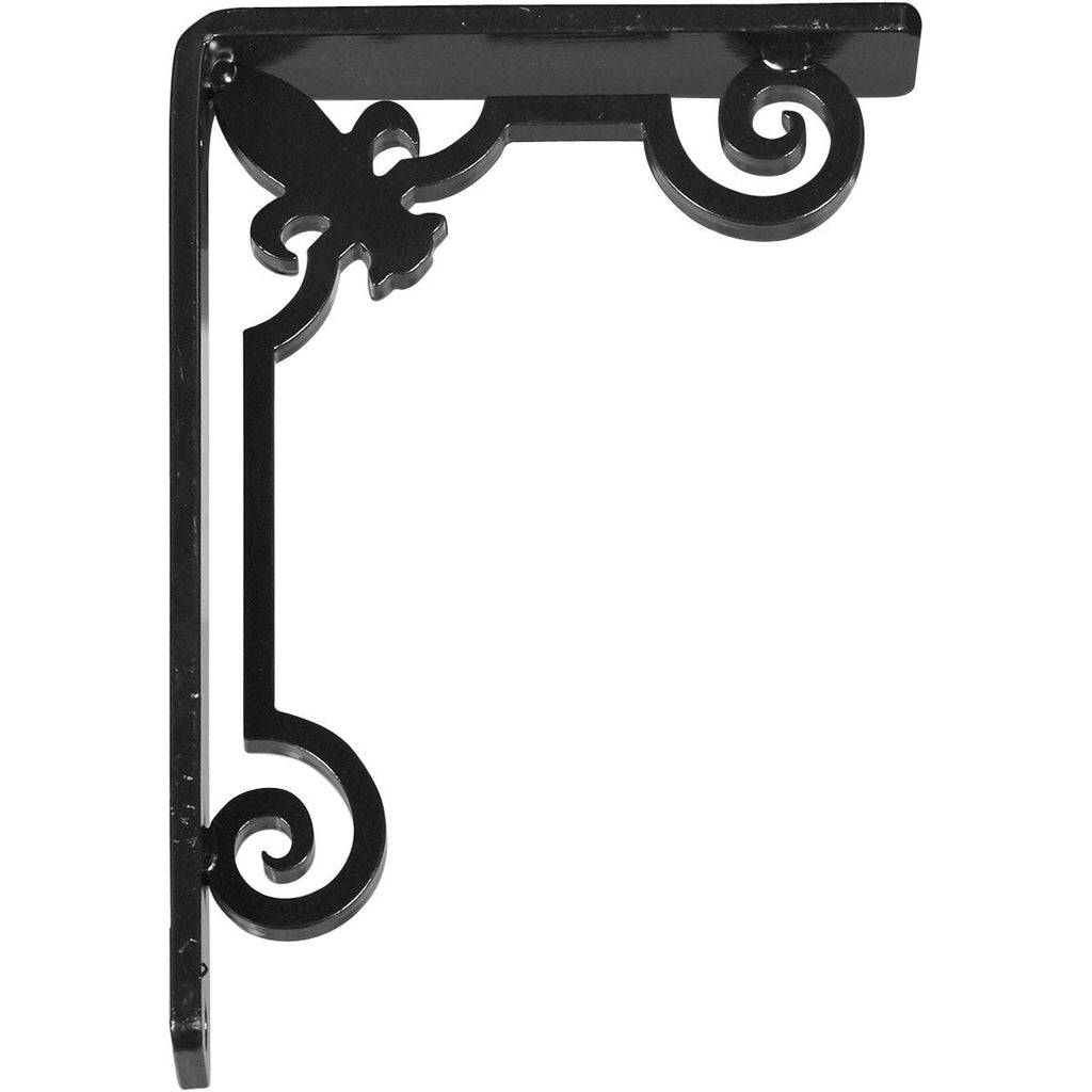 Wrought Iron Bracket Antiqued Warm Silver Z2490