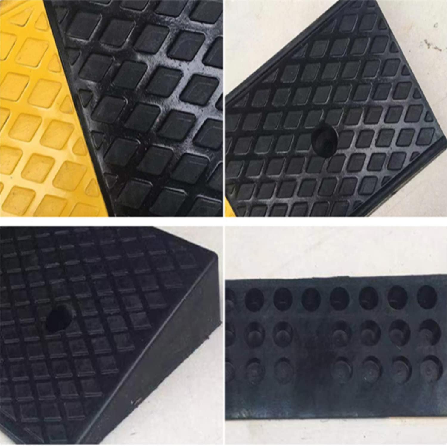 2 Rubber Heavy Duty Driveway Curb Ramp 10 Ton 39.3*5.9*2inch T86402