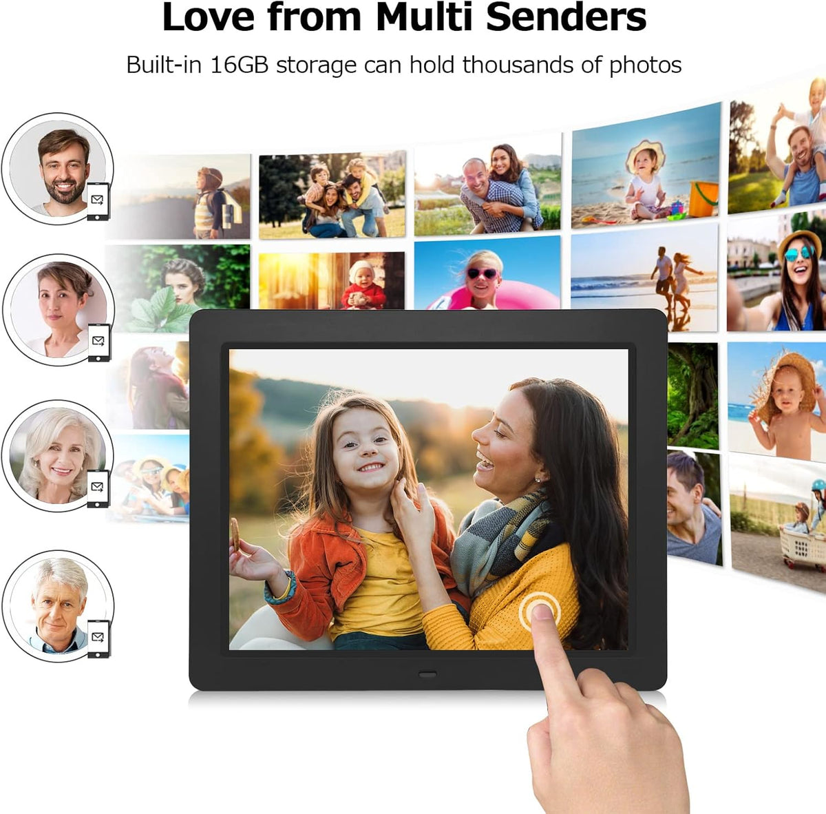 15 Inch HD IPS Touch Screen WiFi Digital Photo Frame P246636