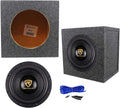 10 3200 Watt Car Audio Subwoofer with Sealed Sub Box Enclosure P374