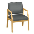 Graphite Vinyl Arm Chair with 400lb Weight Capacity R705826