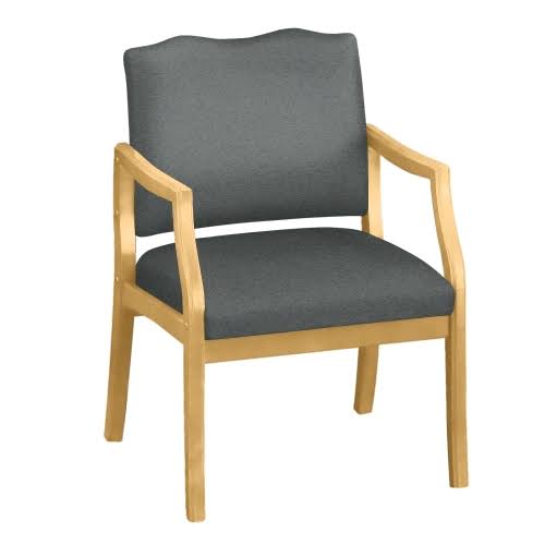 Graphite Vinyl Arm Chair with 400lb Weight Capacity R705826
