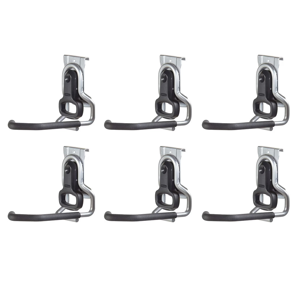 6 Pack Wall Mount Hook Garage Organizer V624031