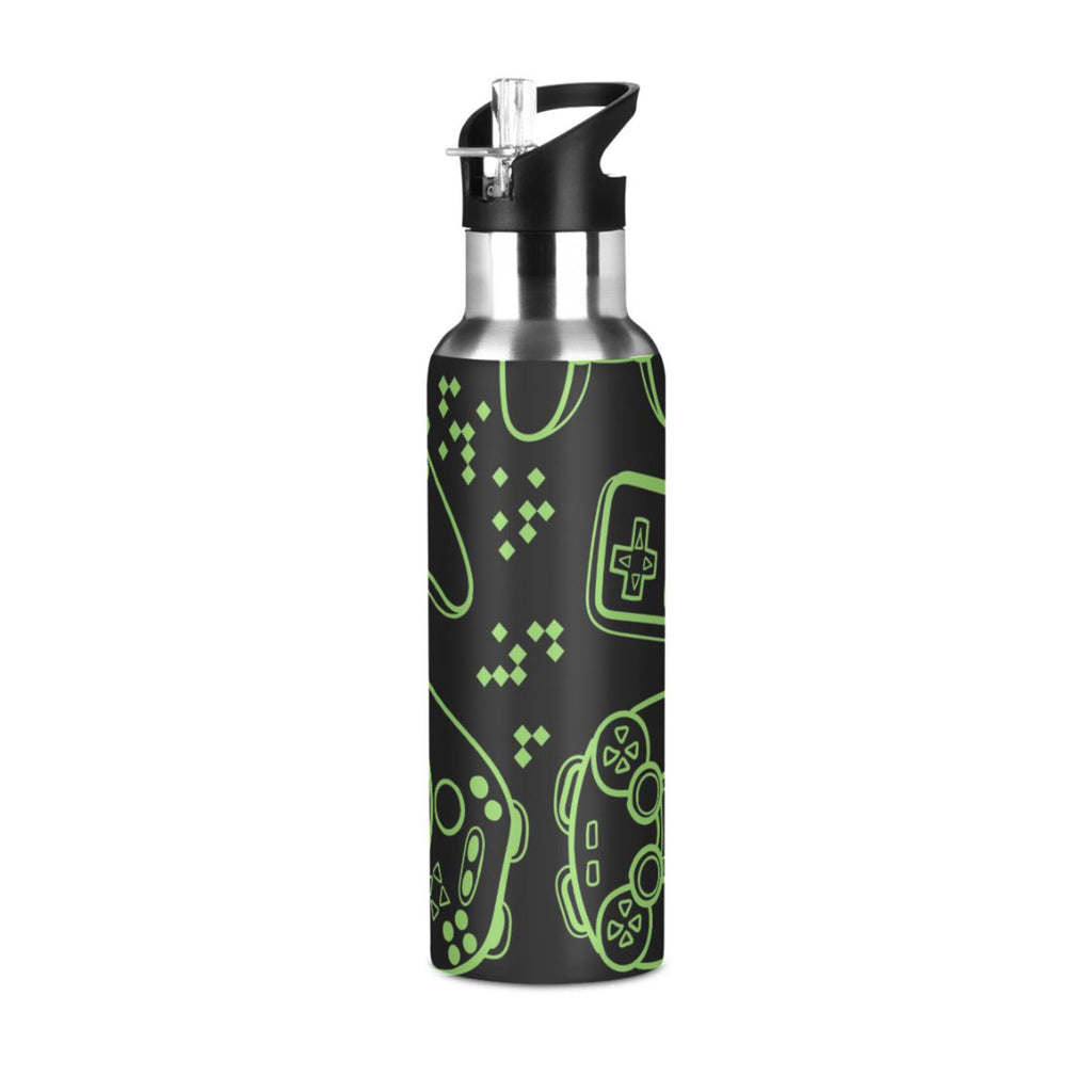 Stainless Steel Vacuum Insulated Water Bottle with Straw Lid 20 OZ R80025