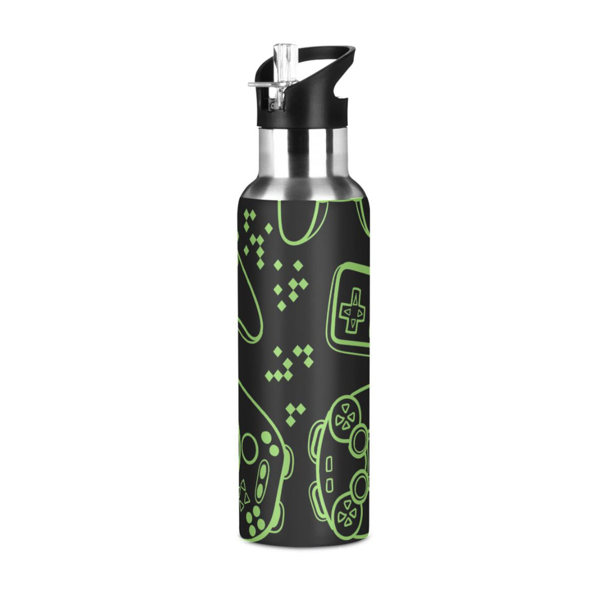 Stainless Steel Vacuum Insulated Water Bottle with Straw Lid 20 OZ R80025