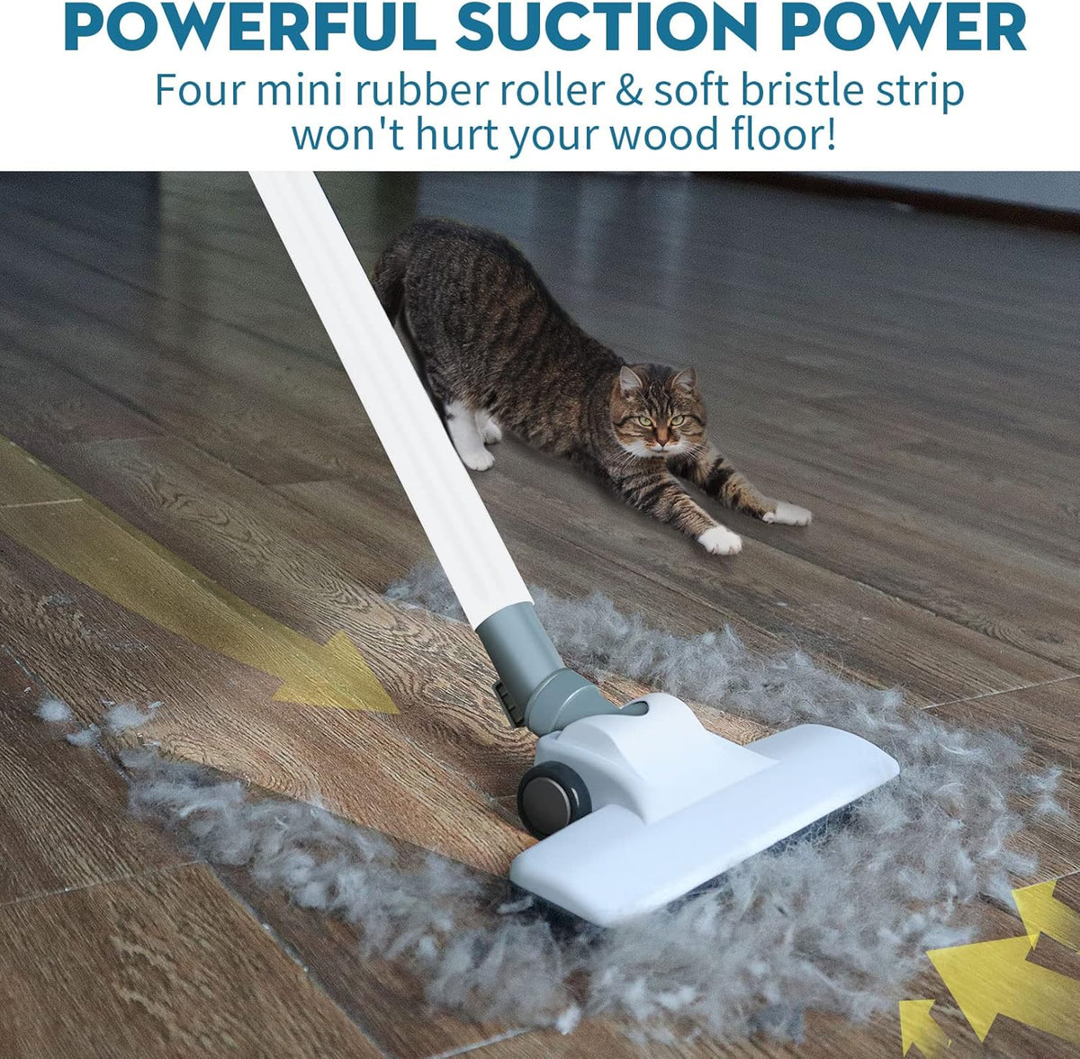 Cordless Stick Vacuum Cleaner with Rechargeable Battery Q618