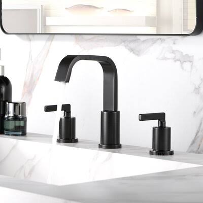 Oil Rubbed Bronze Widespread Bathroom Faucet with Drain Assembly C7912