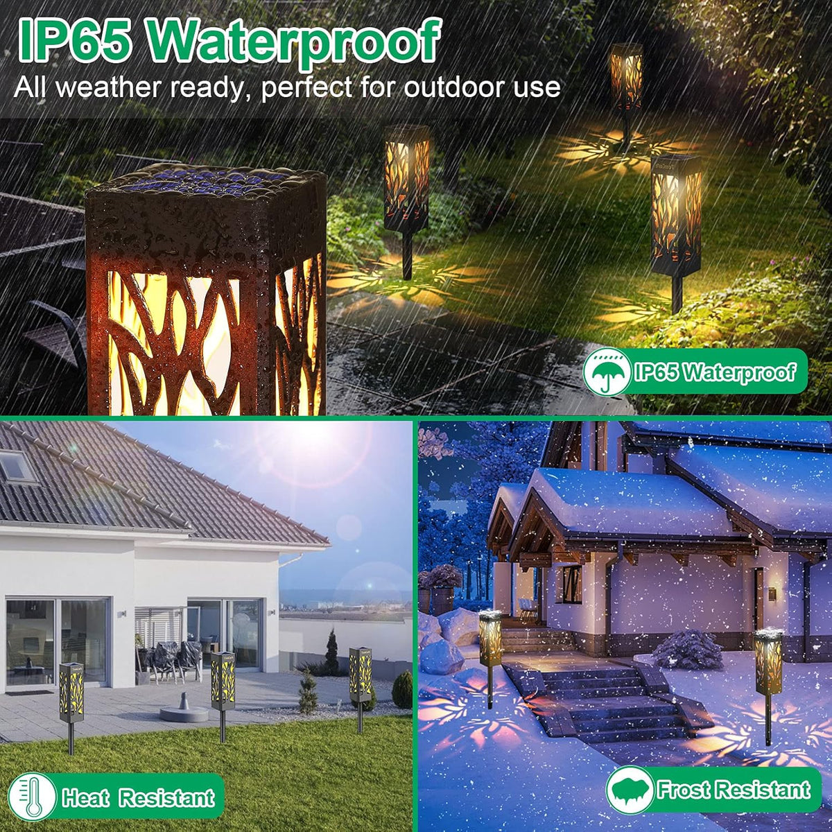 8 Pack Solar Pathway Lights U6519