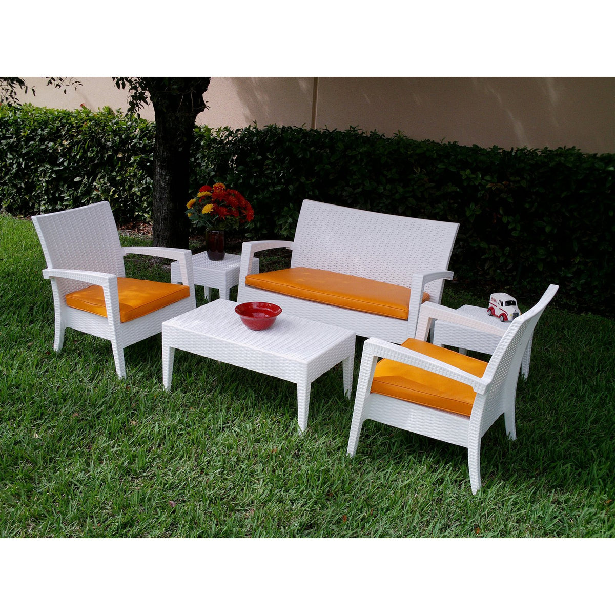 6 Piece Patio Sofa Set in Dark Gray C6891