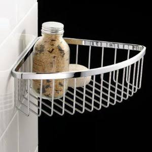 Corner Shower Basket in Chrome Plated G1824