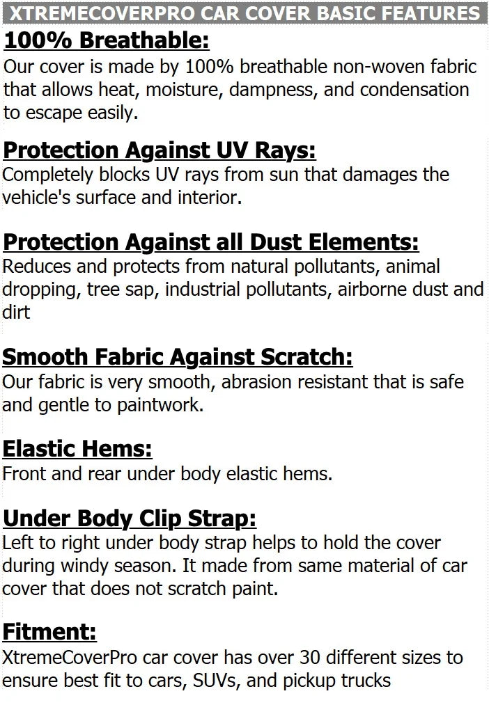 Black Car Cover C21647