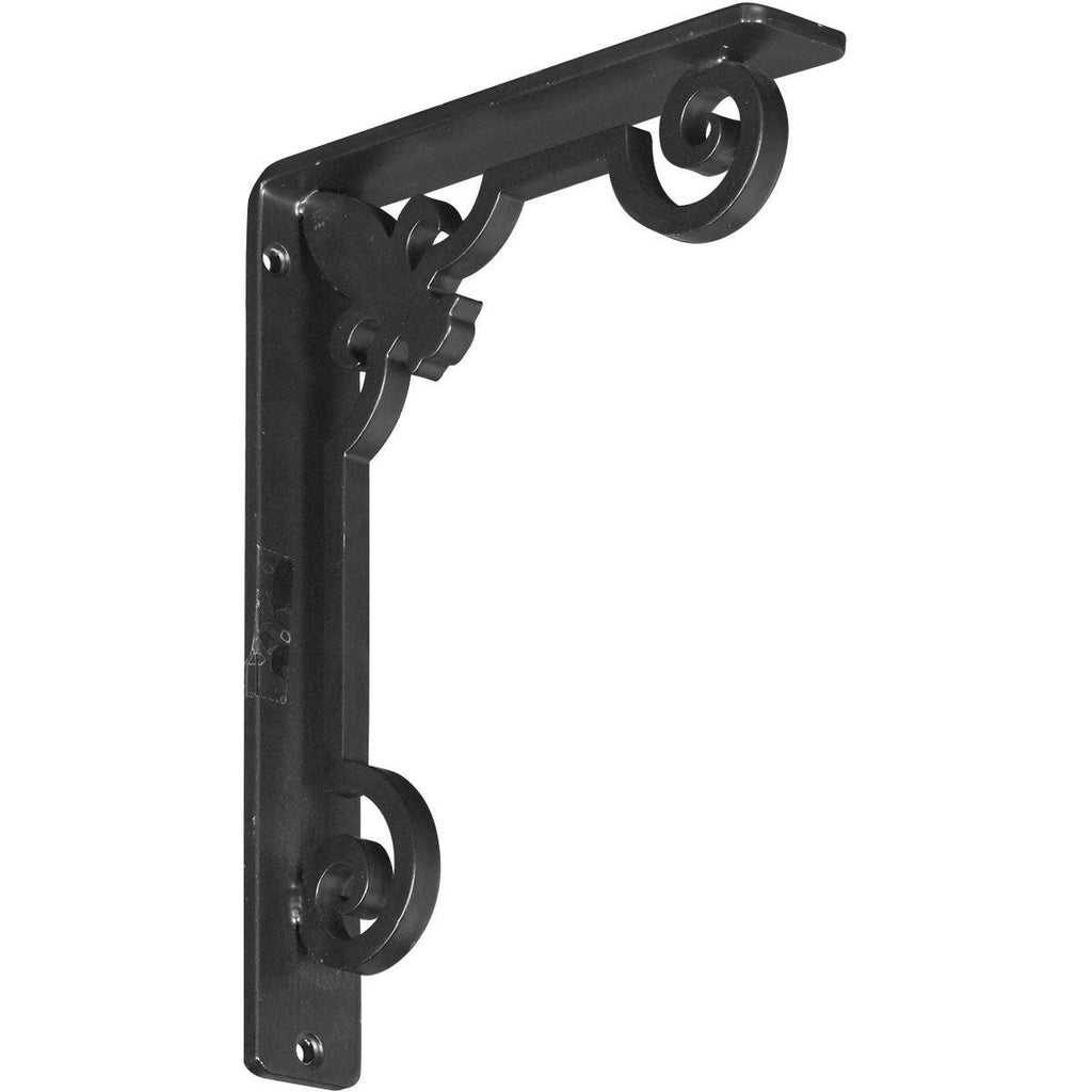 Wrought Iron Bracket Antiqued Warm Silver Z2490