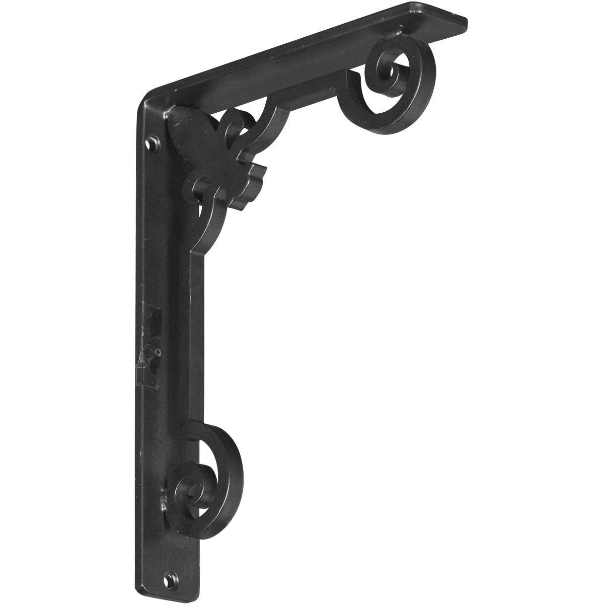 Wrought Iron Bracket Antiqued Warm Silver Z2490