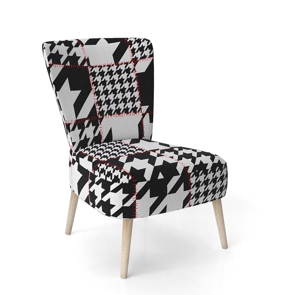 Upholstered Mid-Century Accent Chair Q567