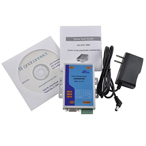 RS232/422/485 to Ethernet Converter, Pack of 2 V645067
