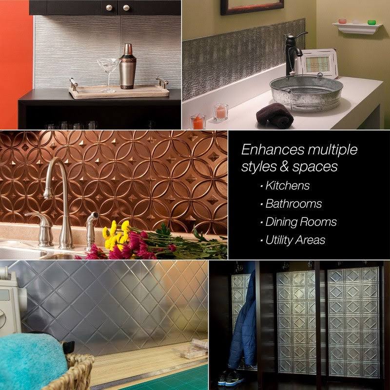 Gloss White Backsplash Kit B5564