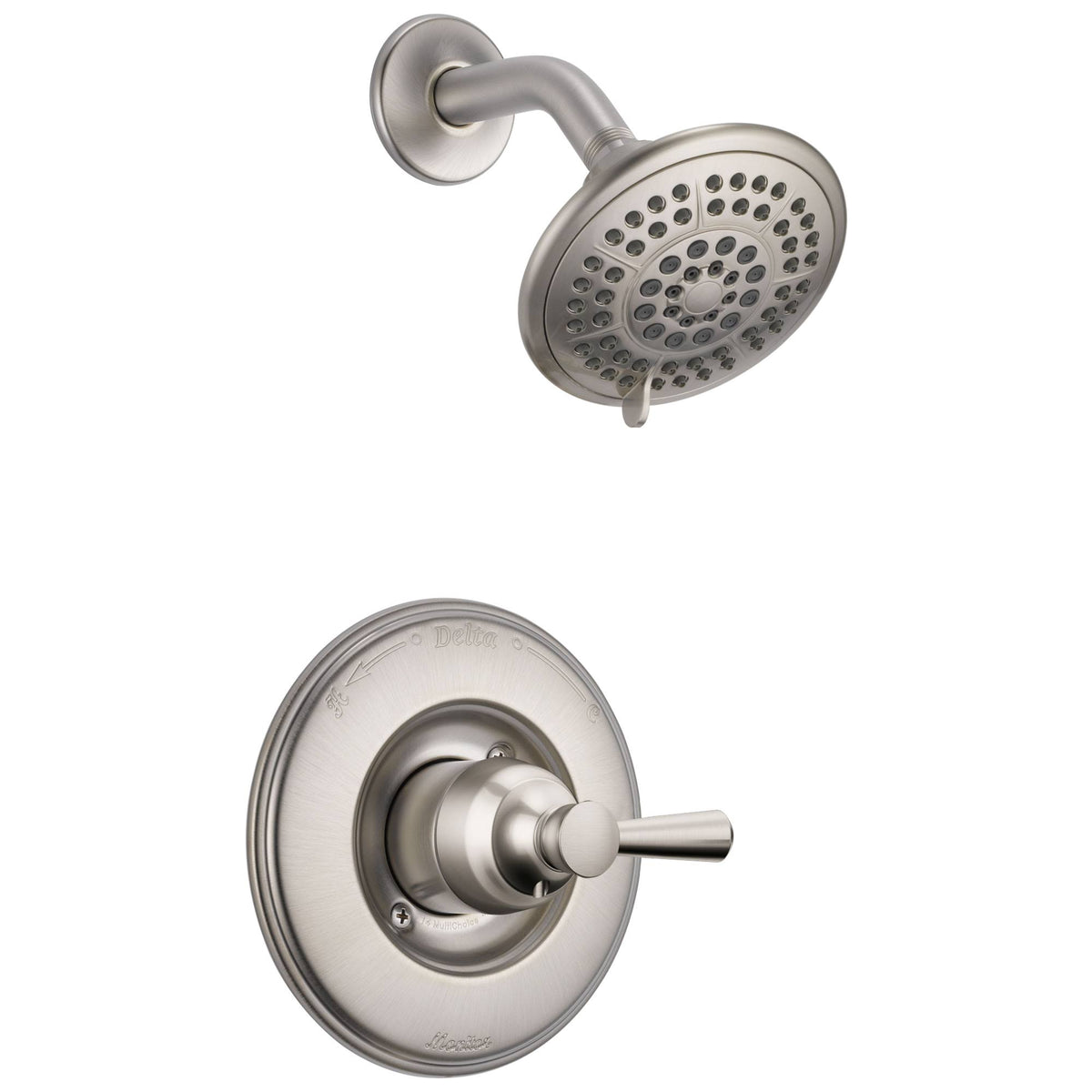 Stainless Steel Finish Single Lever Shower Only Faucet Includes Valve K513