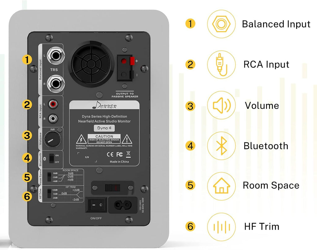 White Near Field Studio Monitors 2-Pack with Bluetooth X330