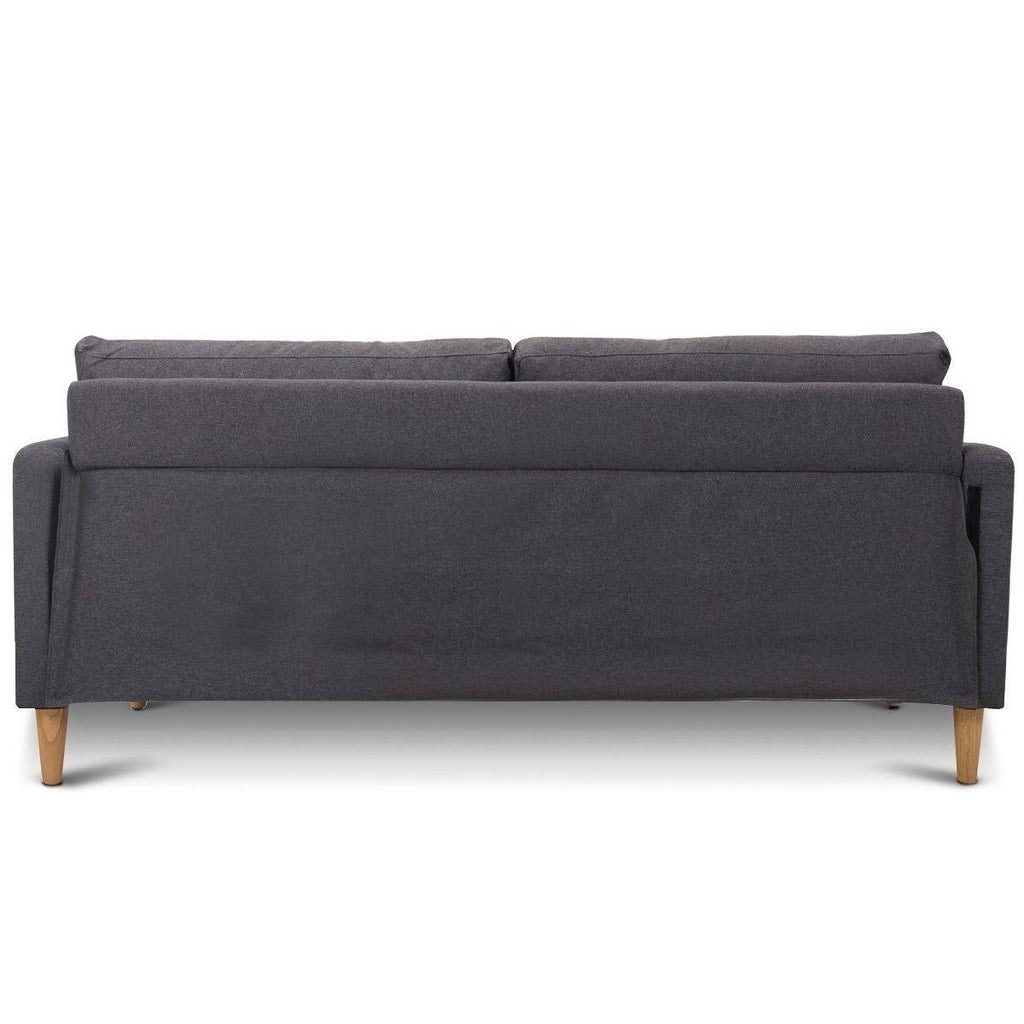 Grey Fabric Sofa with Wood Legs R678