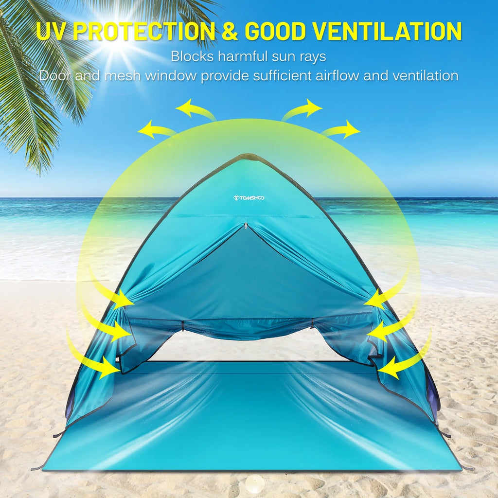 Pop Up Beach Tent with Carry Bag D58516