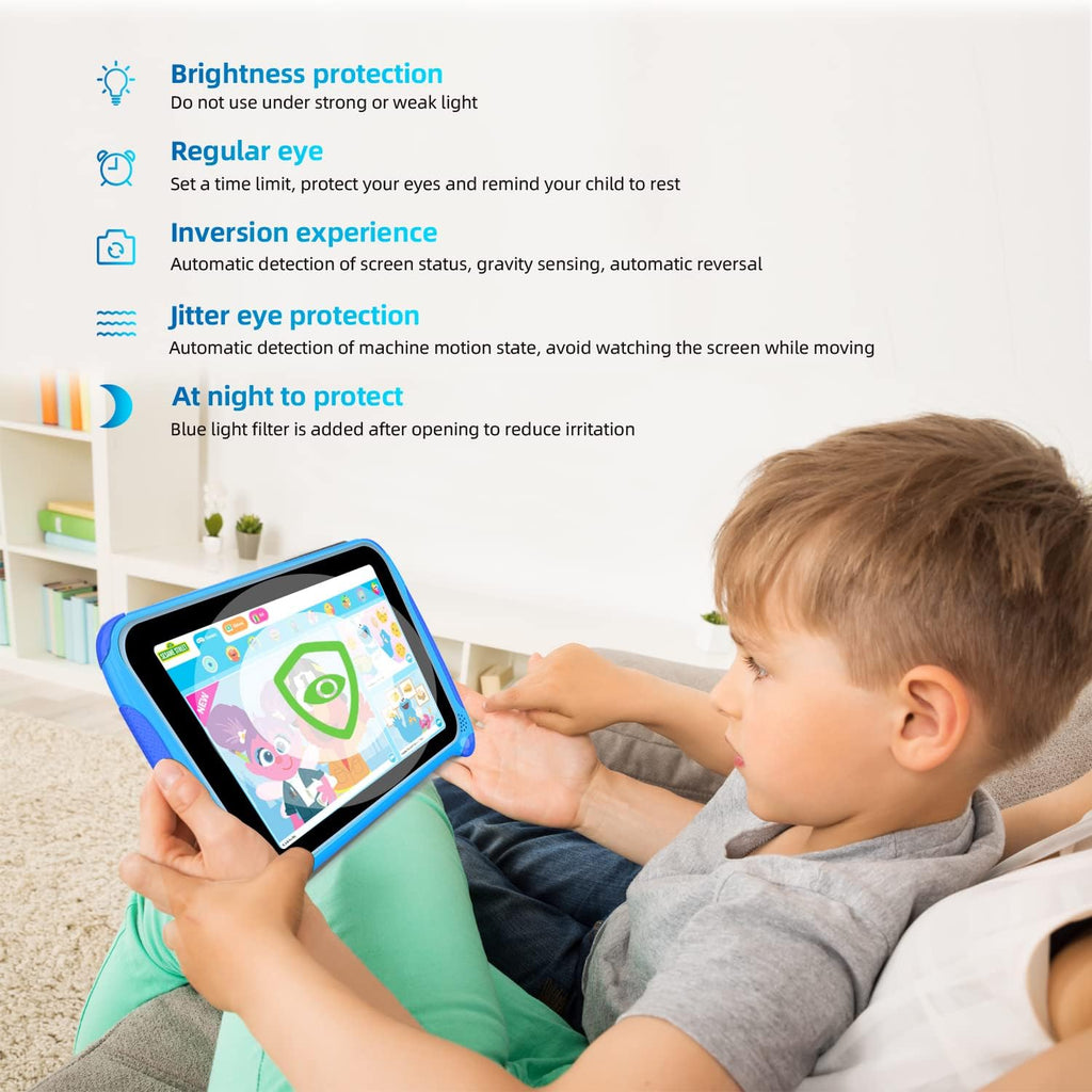7 inch Kids Tablet Android 11 Quad Core 2GB RAM 32GB Dual Camera WiFi Bluetooth Blue D26813