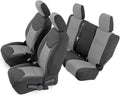 Gray & Black Neoprene Front & Rear Seat Covers V3660