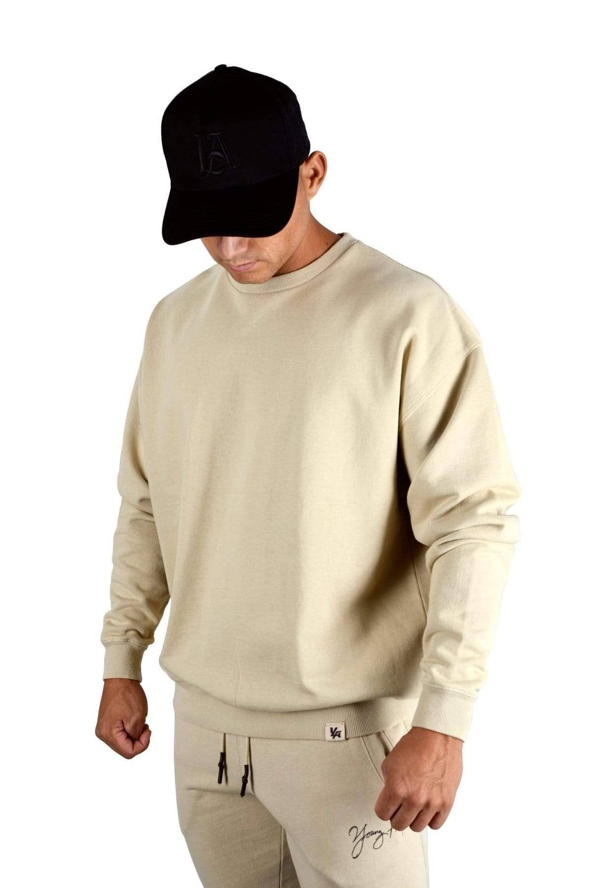 Oversized Crewnecks Sand Wash P3595