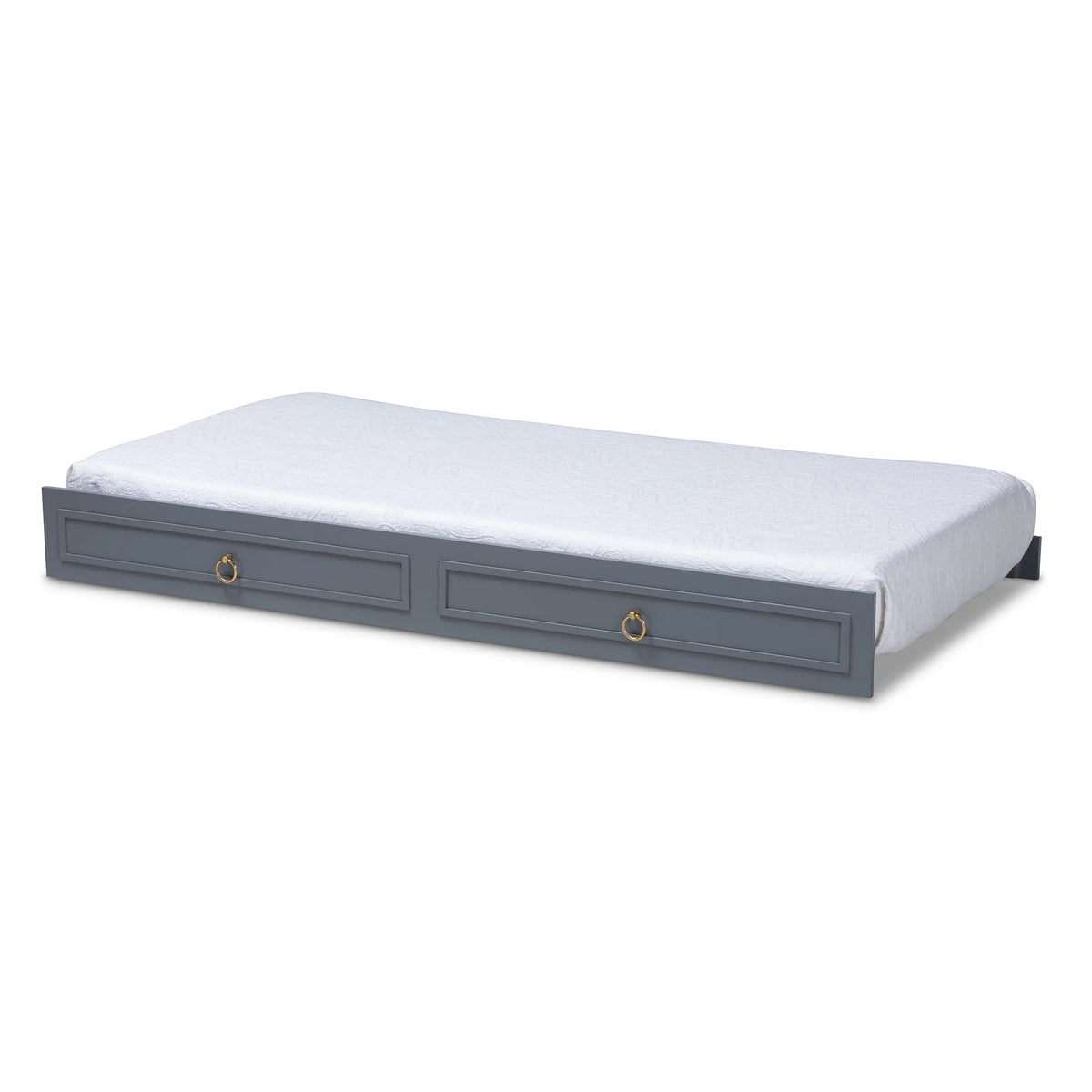 Gray Finished Wood Twin Size Trundle Y5853
