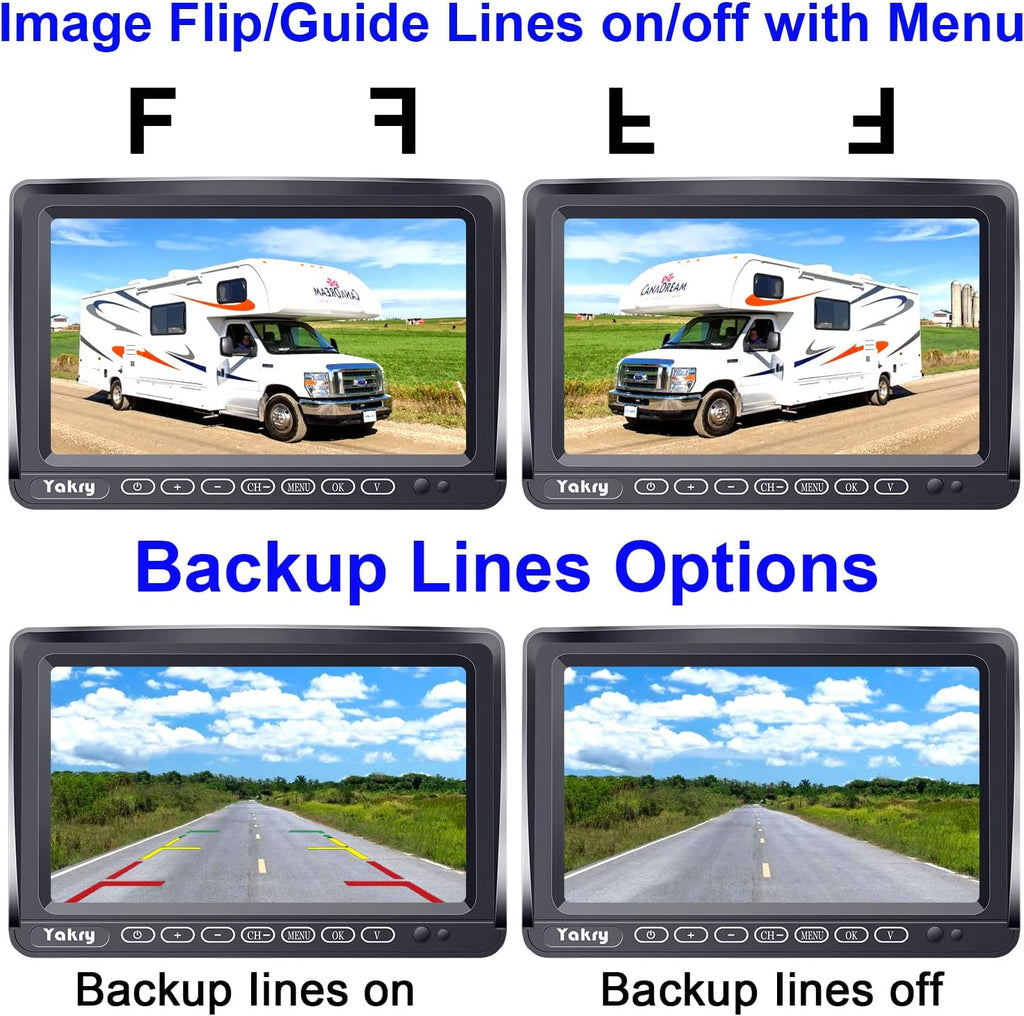 Wireless Backup Camera 7 Inch DVR Monitor Touch Key Z563894