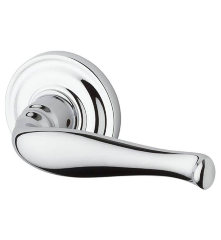 Lifetime Brass Privacy Decorative Lever with Traditional Round Rose P58679