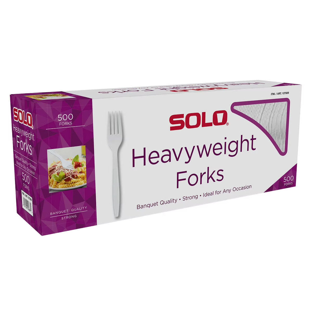 White Plastic Forks, 500 Ct K247