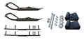 Black Snowmobile Skis with 4" Round Bars Complete Kit P770340