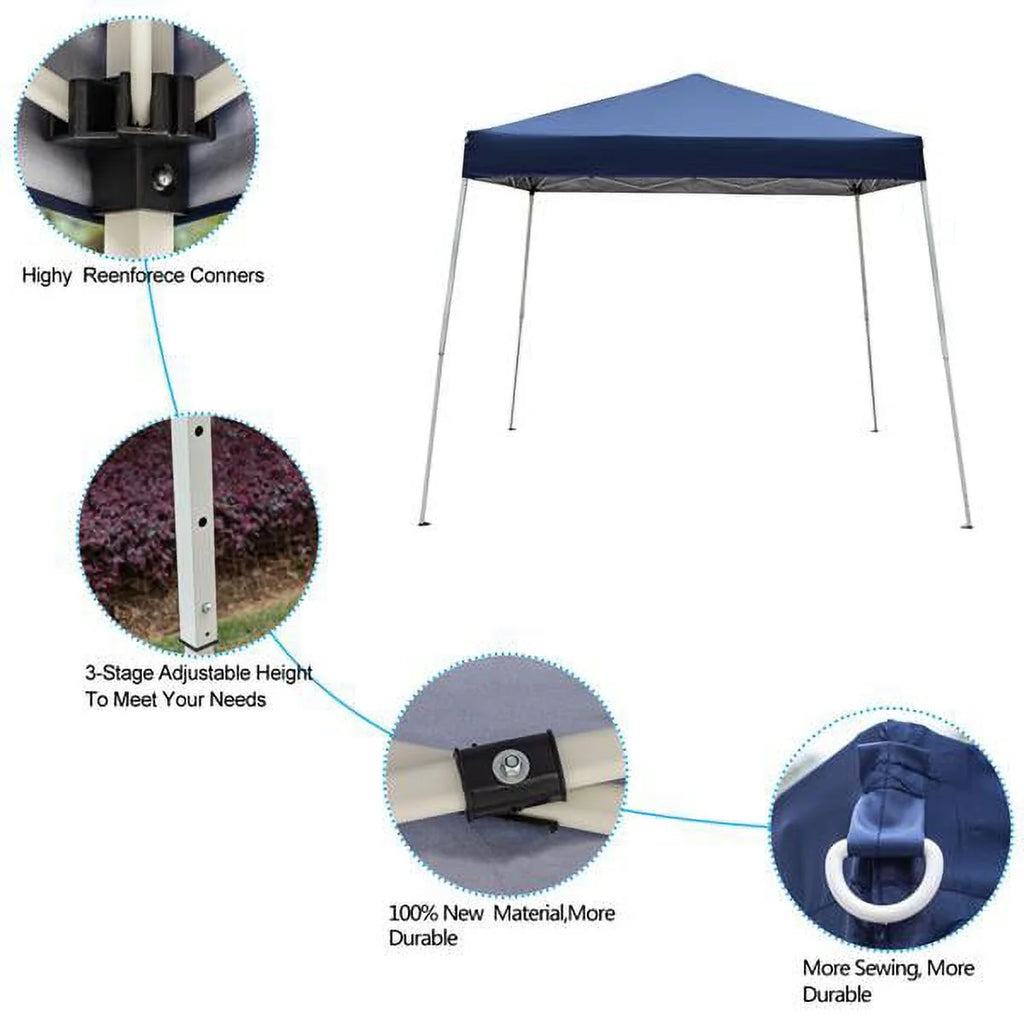 3 x 3M Waterproof Folding Tent Blue K137558