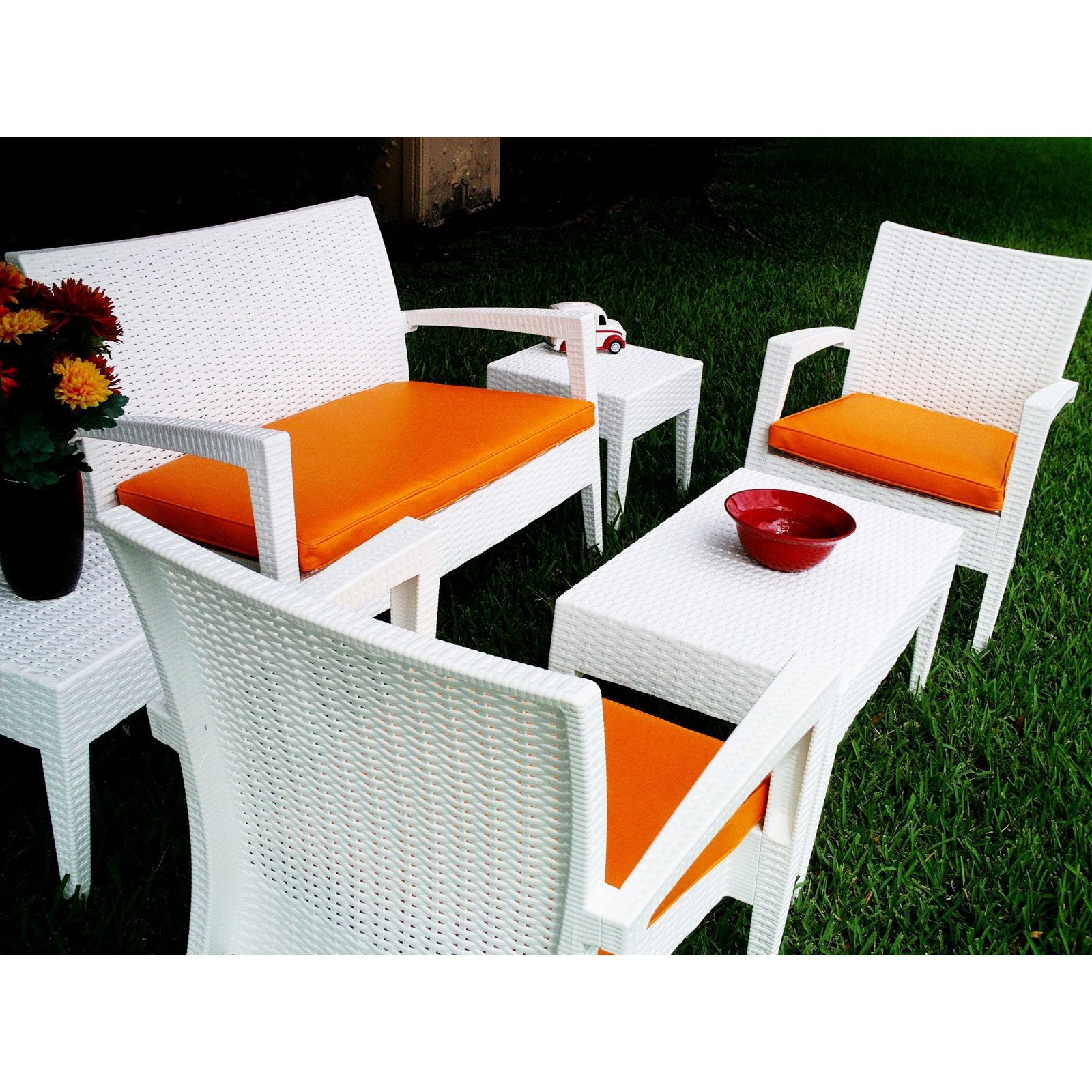 6 Piece Patio Sofa Set in Dark Gray C6891