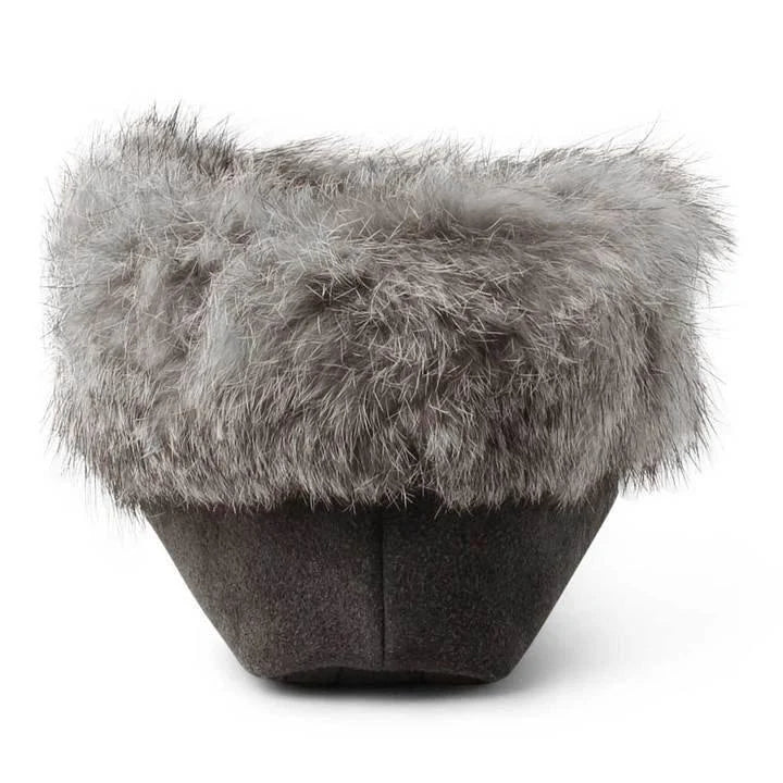 Charcoal Suede Moccasins D658